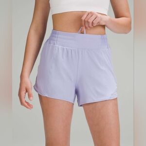 Lululemon Lilac Smoke Hotty Hot High Rise Short 4" Lined